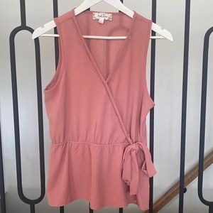 Size medium pink rose dress tank top